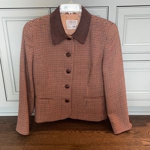 Talbots Women’s Houndstooth Short Wool Jacket
